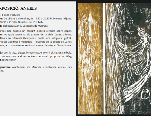 Lourdes Fisa exposa Anhels a Tocats de Lletra